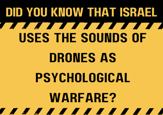 Did You Know That Israel Uses the Sounds from Drones as Psychological Warfare?